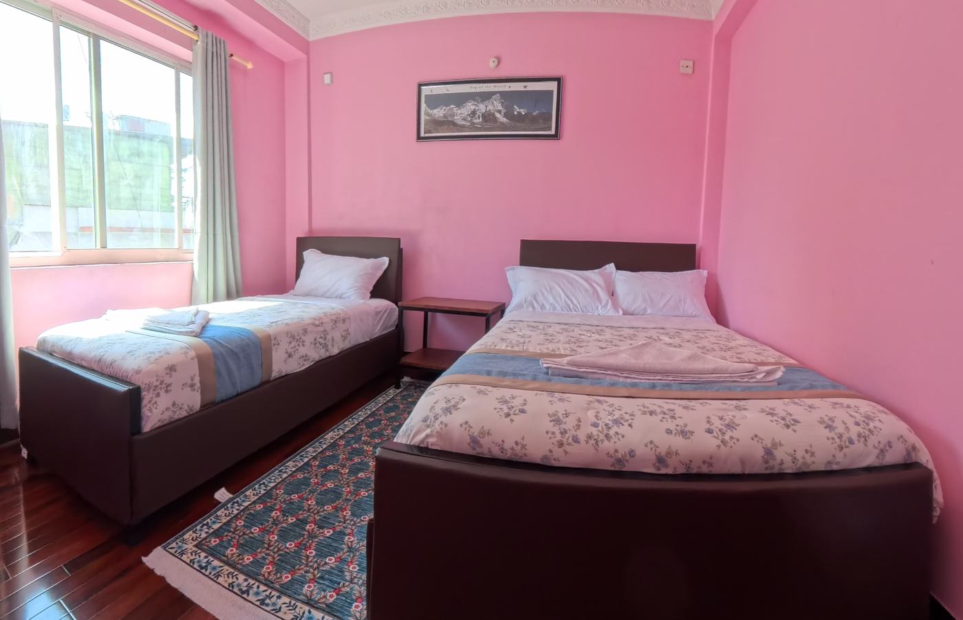 Budget twin room at Homemandu, New Baneshwor